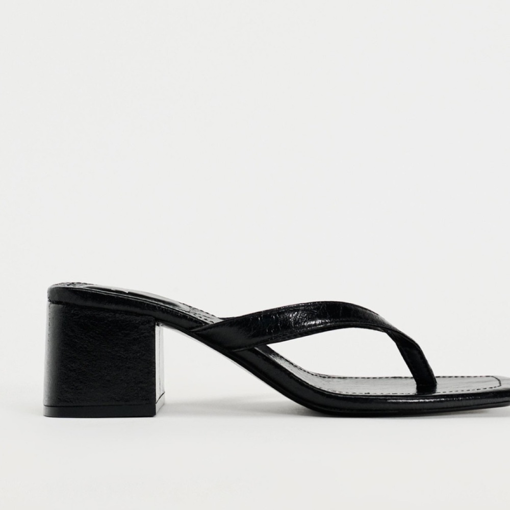 Zara block heeled sandal